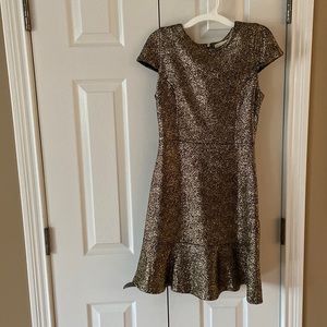 Gold glitter dress by Michael Kors